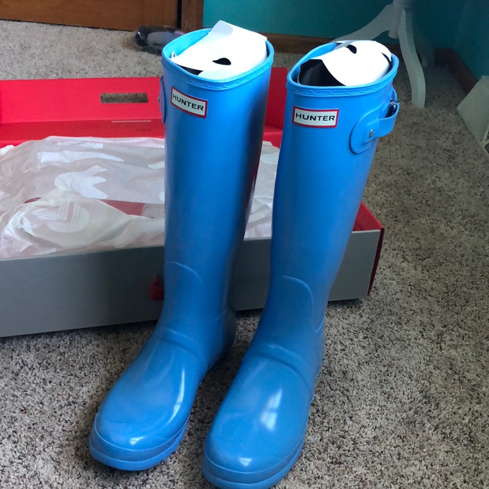 NEW in box Hunter Original Tall Gloss Rain boots
